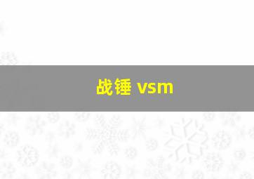 战锤 vsm